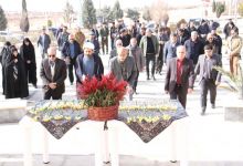 گزارش تصویری مراسم غبار روبی مزار شهدا